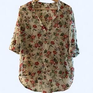 Teenbell boutique vintage 2000's floral blouse